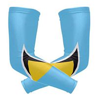 poeticcity St Lucia Flag 1 Pair Arm Sports Sleeves Cooling Warmer UV Protection