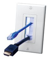 Vanco International 120817X Vanco Bulk Decor Style Brush Wall Plate 1 Gang White