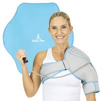 Arctic Flex Cold Shoulder Brace - Ice Pack for Rotator Cuff Support, Tendinitis, Dislocated Joint, Labrum Tear, Frozen Shoulder Pain, Sprain - Right or Left Compression Wrap Strap Band - Men and Women