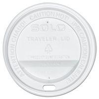 Solo OFTL31-0007 White Traveler Plastic Lid - For Solo Paper Hot Cups (Case of 300)