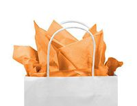 60-Sheet Metallic or Neon Tissue Paper 20"x20" (Neon Orange)