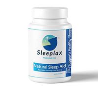 Sleeplax | Natural Sleeping Aid, Stress, Anxiety & Insomnia Relief Supplement | Herbal Gentle Sleeping Aid Pill with Valerian, Melatonin, Chamomile, Lemon Balm | 60 Non-Habit Forming Vegan Capsules
