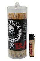 Bundle 2 Items Raw Classic King Size pre Rolled Cones Cones (50 Pack) with Free Clipper Lighter