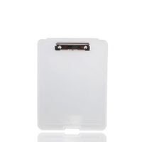 Plastic Clipboard with Storage - Lightweight Polypropylene Clipboard for Students, Professionals, School Supplies (Semitransparent)