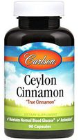 Carlson - Ceylon Cinnamon, 500 mg, Healthy Blood Sugar, True Cinnamon, 90 capsules