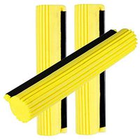 Niocaa 3 Pcs Rubber sponge mop head Replaceable sponge mop head