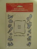 Photo Birth Announcement with Envelopes