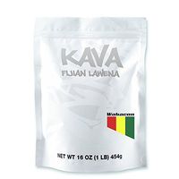 Wakacon KAVA LAWENA Powder - Fijian Noble Premium High Quality Kava Root (16oz)