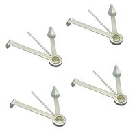 4 Packs Stainless Steel Pipe Tamper Cleaning Tool Pipe Reamer Tool Pipe Cleaner Cleaning Tool Reamers Tamper Tool