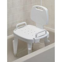 NV727142121EA - Bath Safe Adj Shower Seat w/Arms Back, Brown Box
