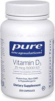 Pure Encapsulations - Vitamin D3 25 mcg (1,000 IU) - Hypoallergenic Support for Bone, Breast, Prostate, Cardiovascular, Colon and Immune Health - 250 Capsules