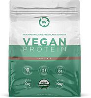 Organic Vegan Protein Powder - Plant Based Protein Powder Blend with Pea Protein and Added Organic Omega's - Raw, Non Dairy, Gluten & Soy Free, Non GMO (Chocolate, 27 Serving)
