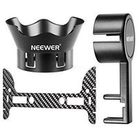 Neewer Protective Camera Lens Cap Cover and Flower-type Rose Petal Lens Hood Made of Premium ABS Plastic and Carbon Fiber Gimbal Guard for DJI Phantom 3 Standard, Professional and Advanced, Black