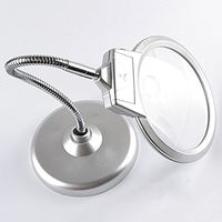 Desktop Magnifier Multifunction LED Light Loupe 10X High Clarity Lens Suitable for Electronic Repair Reading Books Newspapers Maps Coins Jewellery