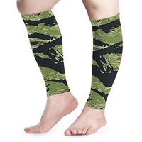 Calf Leg Compression Sleeve for Women Vietnam Tiger Stripe Camo Cycling Pain Relief Wide Tube Sleeves UV Protection Arm