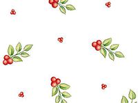 Pack Of 1, 40" X 100' 1.0 Mil Red Berries Christmas Print Cello Rolls Made In USA
