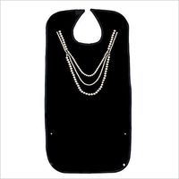 HNYG Adult Bib with Crumb Catcher, Waterproof and Double-Layer Patient Bib, Reusable Clothing Protector for Eating and Drink