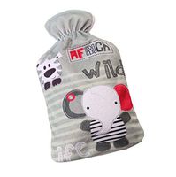 2L Lovely Elephant Style Soft Fleece Cover+Hot Water Bottle (Random Color)