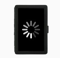 Loading Spinning Wheel Black Cigarette Case Holder Wallet RFID-blocking