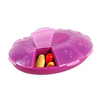Apex 7 Compartment Weekly Pill Turtle - Small (Berry)