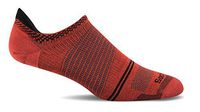 Sockwell Men's Pacer Ultra Light Micro with Firm Run Support Socks, Poppy, Large/X-Large