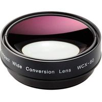 Zunow WCX-80 72mm Compact Wide Conversion Lens with 62mm Adapter Ring, 0.8x Magnification