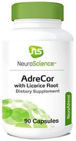 NeuroScience AdreCor with Licorice Root - Adrenal Energy Support Complex with Rhodiola and Histidine to Help Increase Cortisol and Reduce Fatigue (90 Capsules)