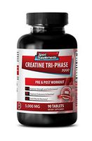 Creatine pills - Creatine Tri Phase 5000 Mg - Enhances Muscle volumization (1 Bottle - 90 Tablets)