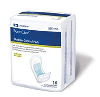MCK11443100 - Bladder Control Pad Surecare 12.5 Inch Length Heavy Absorbency Polymer Unisex Disposable