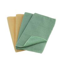 Superio Microfiber Cloths for Cleaning 12 Inch Towels (4 Pack) Ultra Micro Fiber Yellow/Green Washing Cloths, Auto, Home, Office, Kitchen Dish Wash Dust Cloths Glass Sparkle, Scratch Free