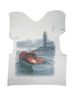 Regency Wraps Seafood Bibs with Designer Print, Adult size, Disposable, set of 25