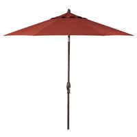 Treasure Garden 9-Foot (Model 810) Deluxe Auto-Tilt Market Umbrella with Bronze Frame and Sunbrella Fabric: Henna (Includes Extended Frame Warrantee)