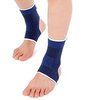 Ankle Brace Compression Support Sleeve for Running,Athletics, Injury Recovery, Joint Pain, and More(1 pair) by Evermacro