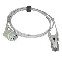 Compatible for Datex Ohmeda Veterinary Spo2 Sensor Animal Ear Tongue Clip 9.8 ft 10 Pins Connector