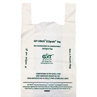 GXT Green Biodegradable & Compostable pack of 140 Lexington corn starch carry Bags (13x16)