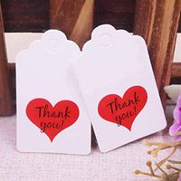 OBELLA BOUTIQUE 100 pcs Scalloped Kraft Paper Card/new style Tag/Wedding Favour Gift Tag Price Label with gift and part tags 5x3 cm