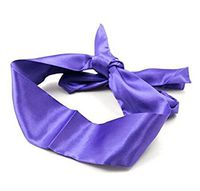 Bhwin Soft Satin Eye Mask Blindfold Comfortable Sleep Masks (Purple)