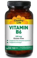 Country Life Vitamin B-6 100 mg - 100 Tablets