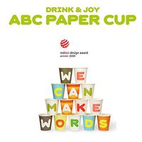ABC Paper Cup Making Words Colorful Design 184ml X 600 Pcs