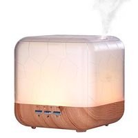 BBSKIN 1000ml Large Aroma Diffuser Humidifier, Wood Grain Essential Oil Diffusers Humidifiers with Timer, Adjust Mist, Color Changing Light, Waterless Auto Off for Large Room, Big House, Hotel, Office