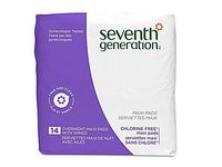 Seventh Generation Chlorine Free Maxi Pads Overnight with Wings - 14 Pads - Case of 12 by Seventh Generation