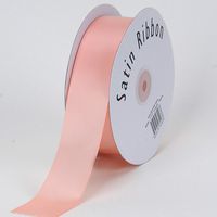 BBCrafts Pastel Peach Satin Ribbon Single Face 1-1/2 inch 50 Yards