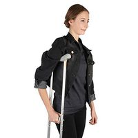 Soles Walking Crutches (Aluminum) - Adjustable Post Injury or Surgery Support for Men, Women and Teens - Lightweight, Durable with Ergonomic Grips and Armpit Foam (Medium)