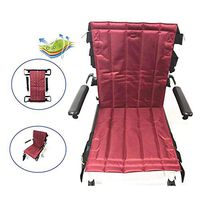 UUK Transfer Belt, Hemiplegia Care, Multi-Purpose Shoulder Type, Shift Pad, Bed Moving Belt (4 Handles - Dark Red)