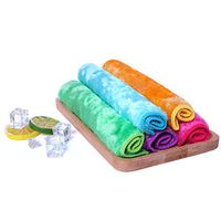 MOLOVA Free of Odor, Stain and Grease, Thick Absorbent Wood Fiber Dish Towels Cloths, All Purpose for Kitchen and House, Washing Dishes, Wiping Window and Car, Set of 5 (7"x 9")