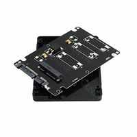 QNINE mSATA Adapter to 2.5 SATA Enclosure, 50mm Mini SATA SSD Hard Drive Converter to 2.5 Inch SATA 3.0 Card with 7mm Case (Black)