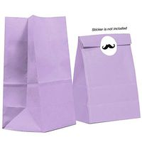 Gift Expressions Small Paper Bags, 40 Count, Lavender Biodegradable, Thick Paper Treat Bags, Gift Bags, Food Safe Ink & Paper, Eco Friendly Party Favor Bags, Goodie Bags, Bakery Bags