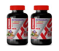 antioxidant Supplement - Astragalus 1200 MG Root 4:1 Extract - Stress Relief - 2 Bottles 180 Capsules