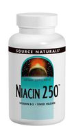 Source Naturals Niacin Timed Release 250mg, 100 Tablets
