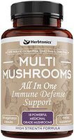 Mushroom Supplement Complex Immune System Defense Support with Lion's Mane Pills, Cordyceps, Reishi – 120 Vegan Capsules Mushroom Capsules for Men and Women